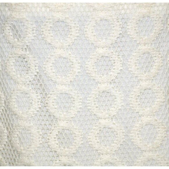 Isaac Mizrahi for Target Ivory Crochet Dress Size M Sleeveless Boho Cottage - Picture 6 of 10